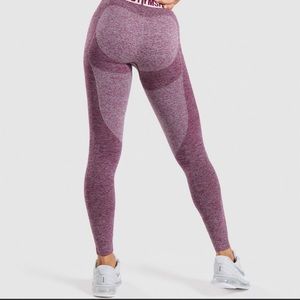 GYMSHARK Flex Leggings Dark Ruby/Blush